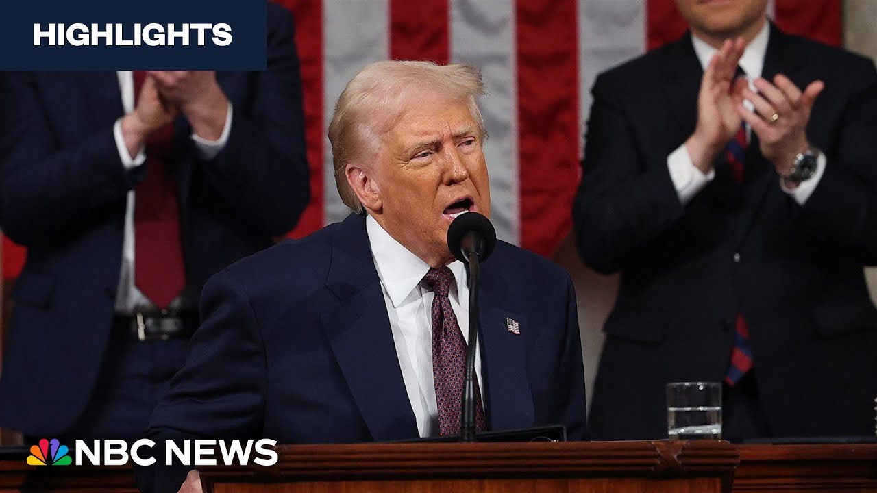 Watch highlights from President Trump's address to a joint session of Congress