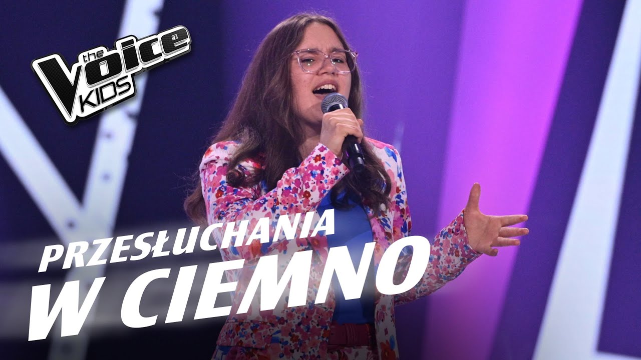 Ania Jarząbek - &bdquo;Aura&rdquo; - Przesłuchania w ciemno | The Voice Kids Poland 7