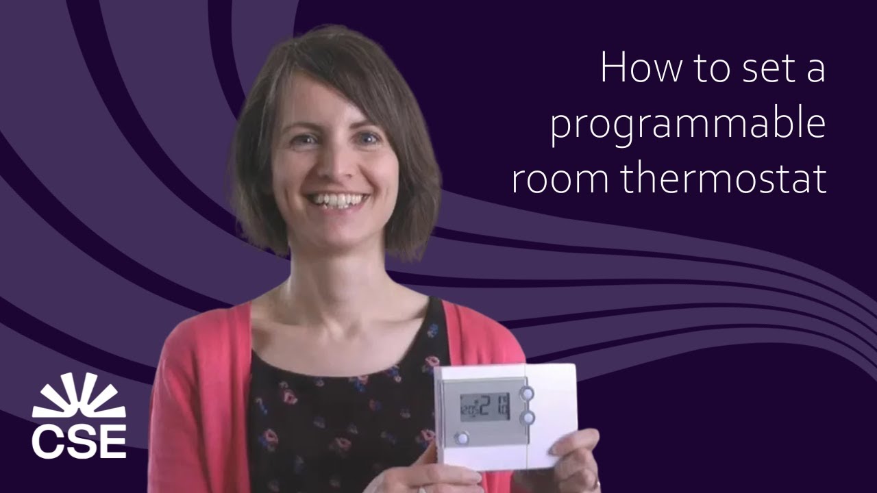 How to set a programmable room thermostat