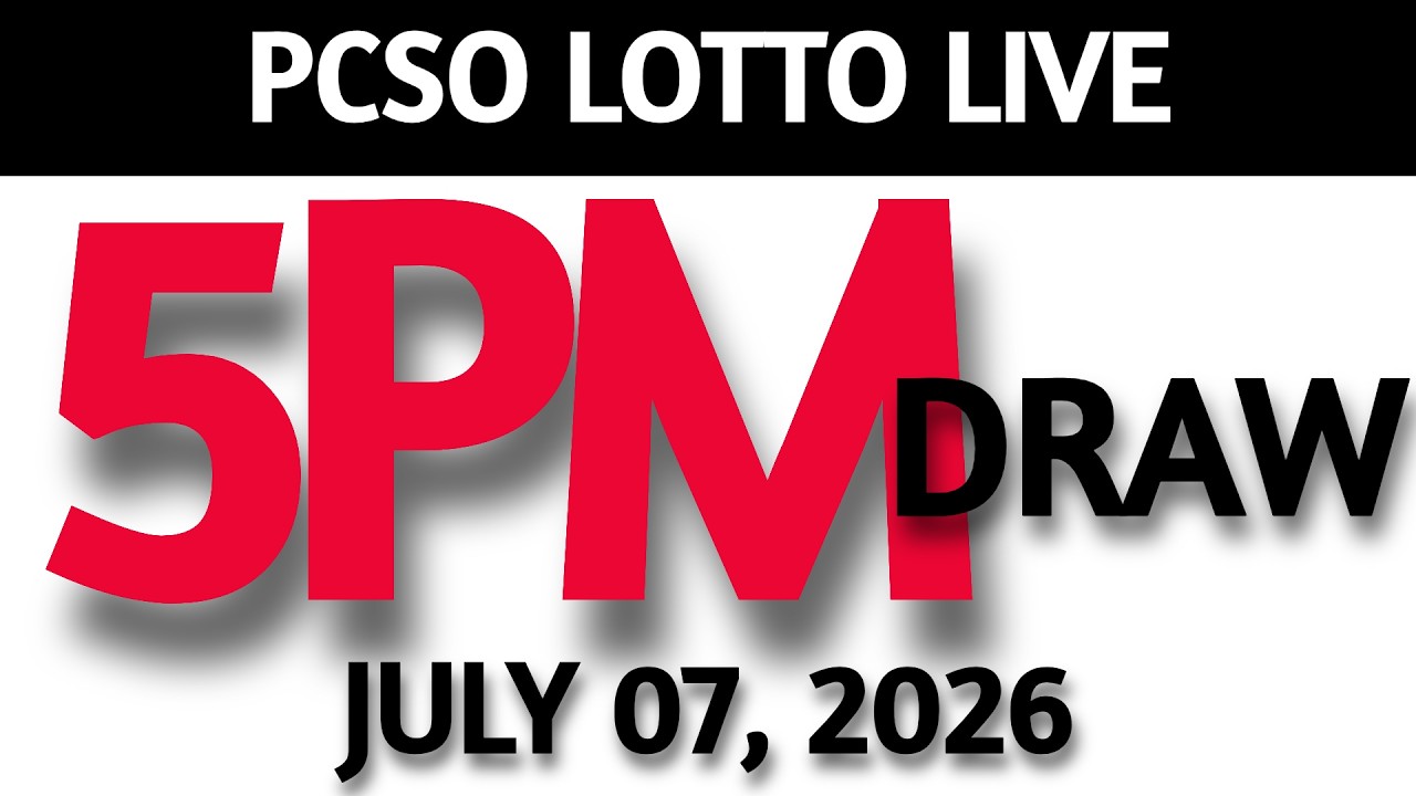 Lotto Result Today 5pm Draw July 07, 2026 Swertres Ez2  PCSO LIVE