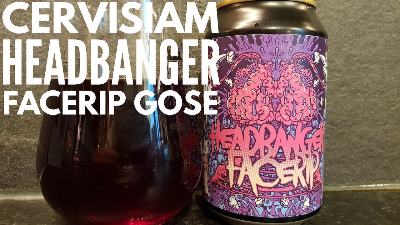 Cervisiam Headbanger Facerip Imperial Blueberry Gose | Norwegian Craft Beer Review