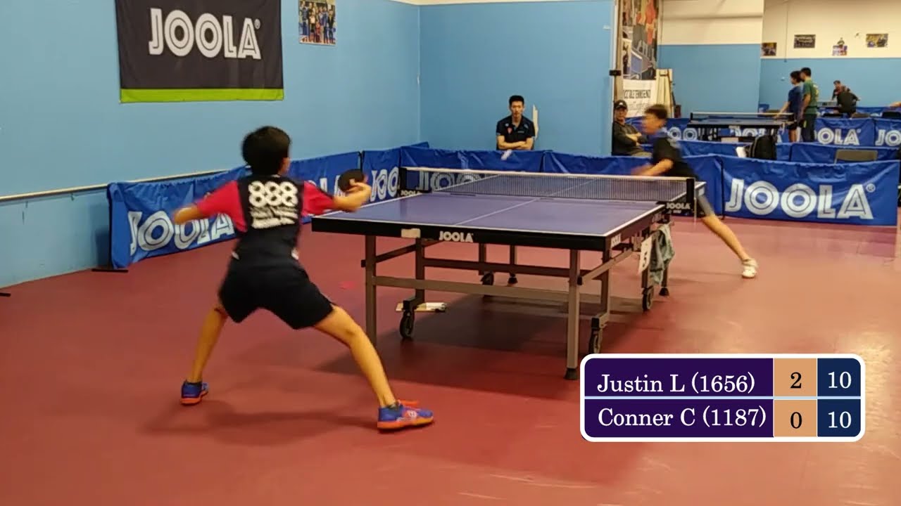 Justin Liu (1656) vs Conner Chen (1187)  - JOOLA Summer Open at ICC on 5-14-2022