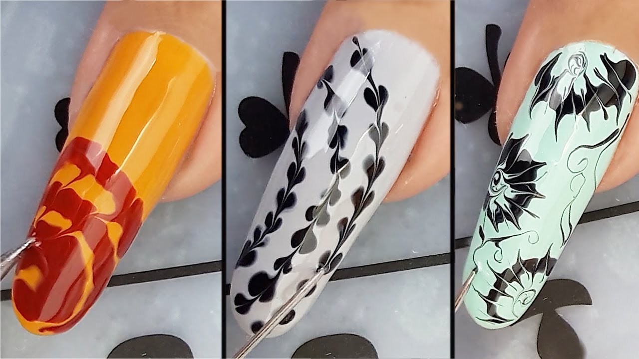 DIY Nail Art Designs Using A Needle | No Tool Nail Art | Fun Nail Hacks