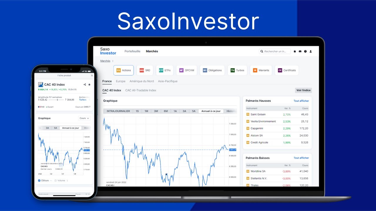 Présentation de la plateforme SaxoInvestor