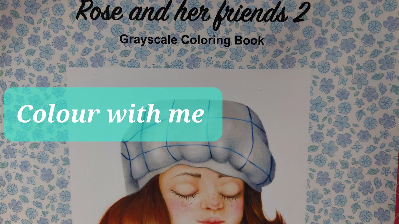 Colour with me with Arrtx 126 pencils in ROSE AND HER FRIENDS 2 -Evelyne Vancoetsem - bat girl