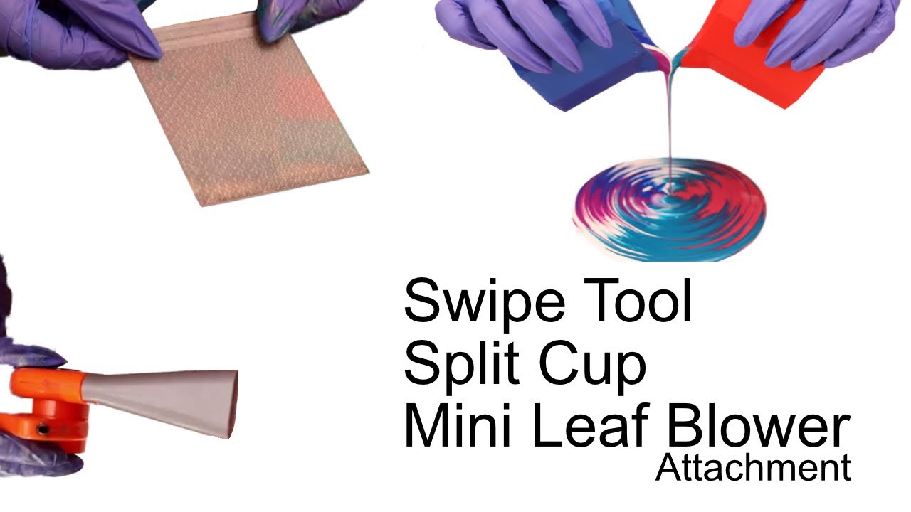 My 3D Printed Acrylic Pouring Tools Demonstration 3 tools in 1 video
