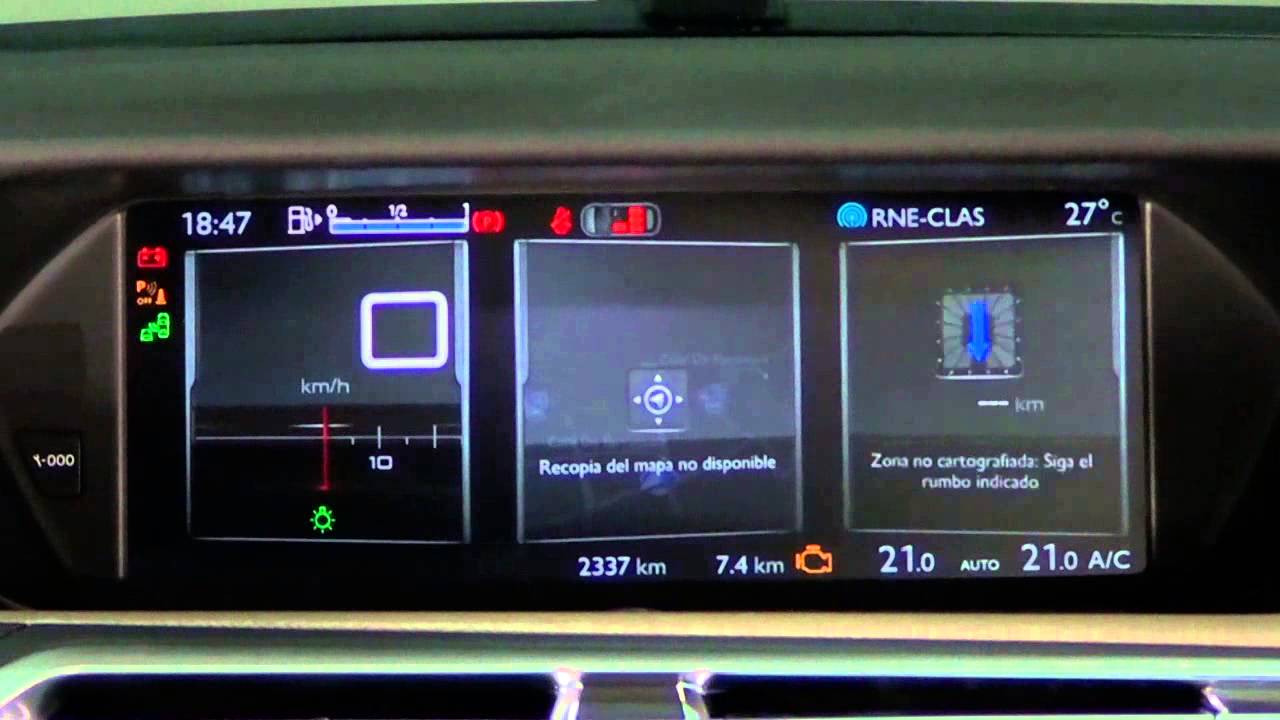 Citroën C4 Picasso. Modelo 2013. Cuadro de instrumentos