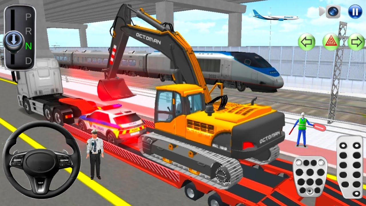 New Super Veku & police car In Real Line🚗💥| 3D driving class-2026 Android Gameplay #CarGame#gameplay