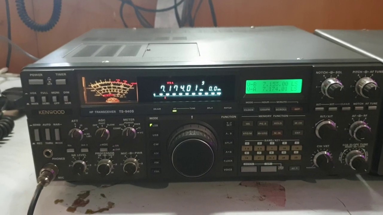 Kenwood TS940SAT - A quick test before heading out.