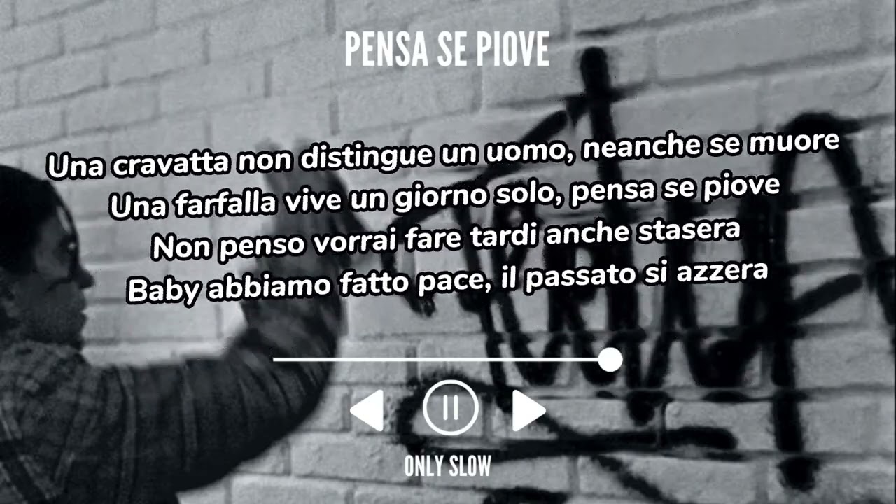 tedua - pensa se piove rmx (testo + 8d)