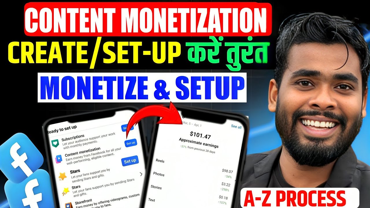 Facebook monetization setup | facebook content monetization | set up payout account facebook page