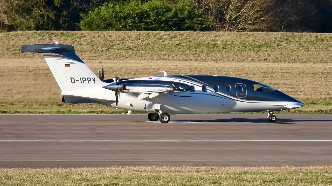 One more time | AirGO Piaggio P.180 Avanti II Evo D-IPPY at Cambridge