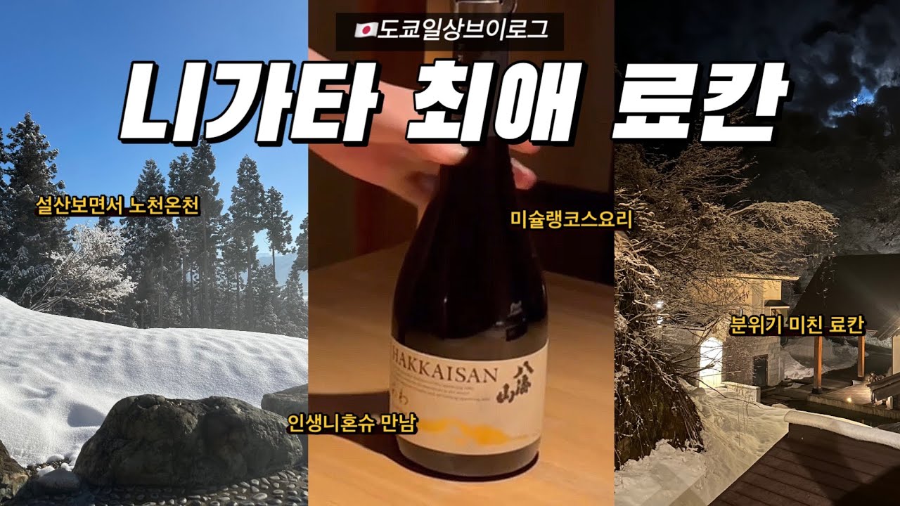 🇯🇵일본 온천 니가타 여행 브이로그 | 니가타 최애 료칸 추천 | 사토야마쥬죠(里山十帖)