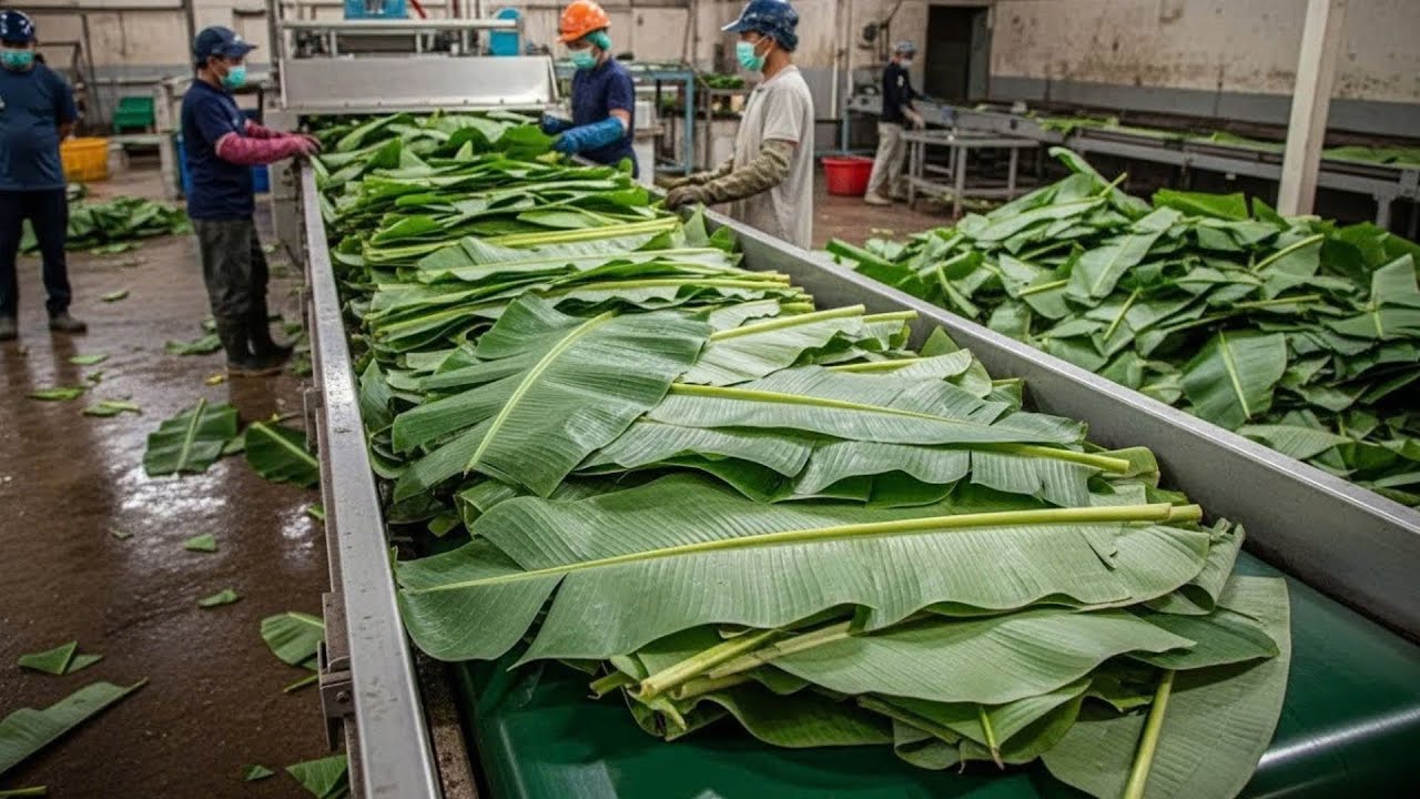 Inside a Massive High-Tech Banana Leaf Factory You Didn’t Know Existed