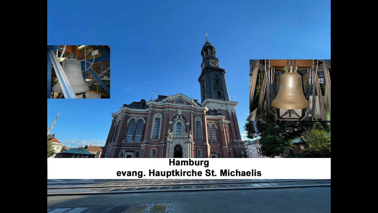 Hamburg [D.-HH] - evang. Hauptkirche St. Michaelis, Geläutepräsentation (Turmaufnahme)