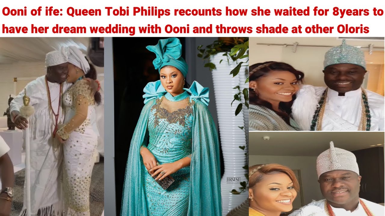 Ooni of ife: Queen Tobi Appreciates Ooni for giving her a dream wedding as she throws shade