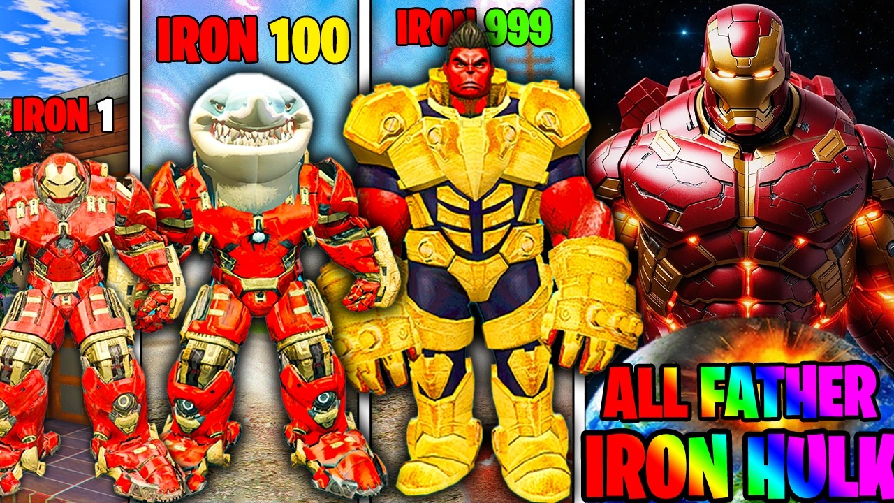 FRANKLIN UPGRADING $1 To $1,000,000,000 IRON HULK BUSTER  In GTA 5 !