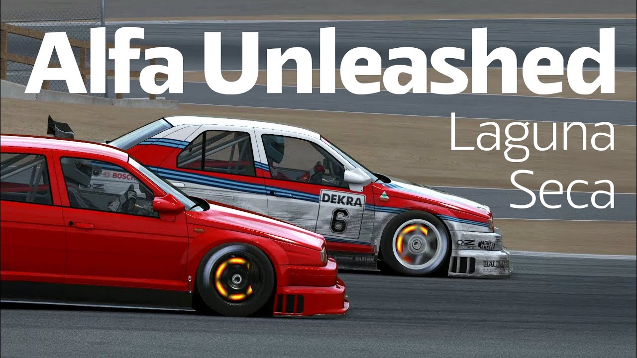 Unleashing the Alfa 155 V6 TI at Laguna Seca