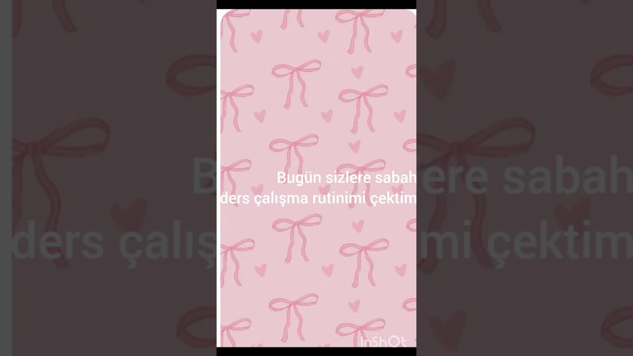 Sabah ders çalışma rutinim 