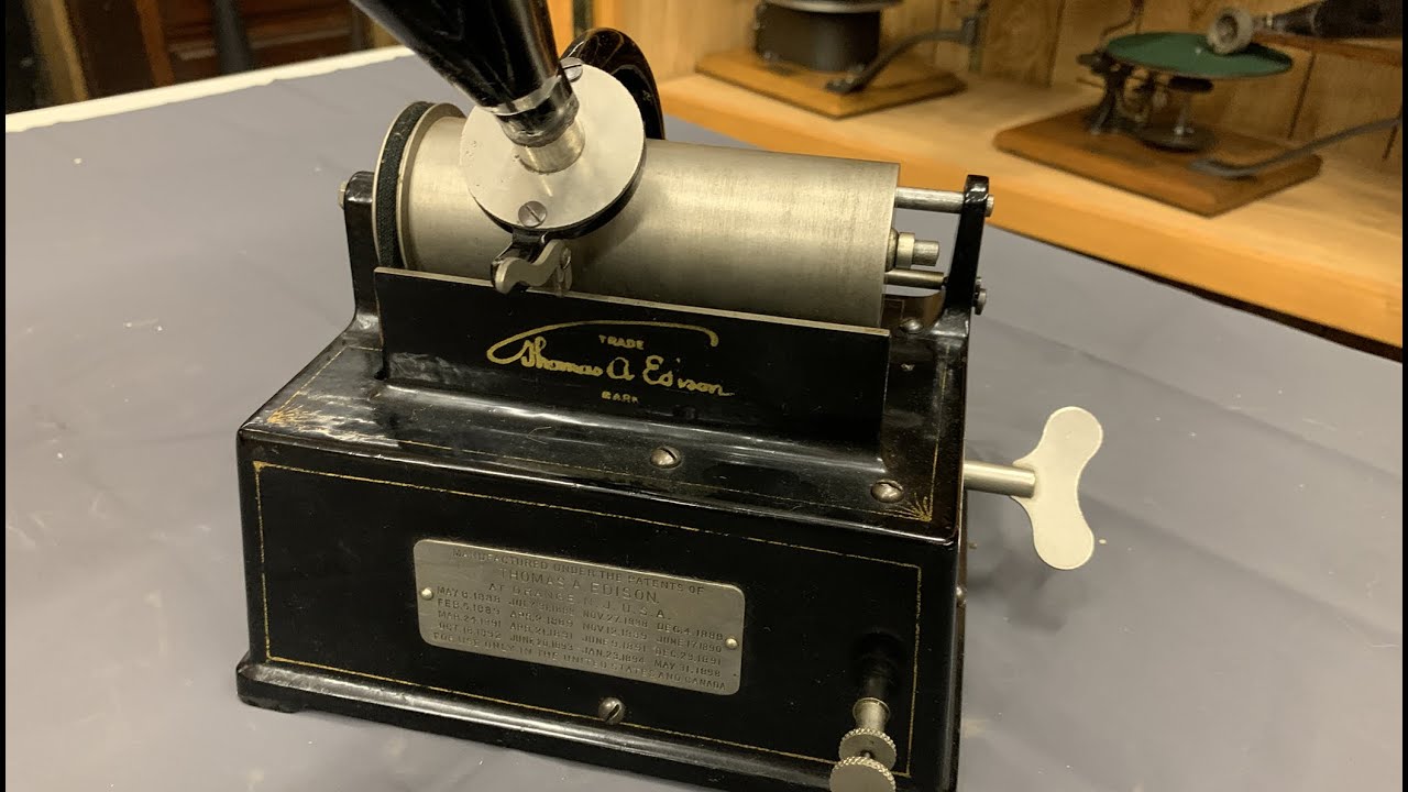 Edison Drip Pan Gem Phonograph Cylinder record player