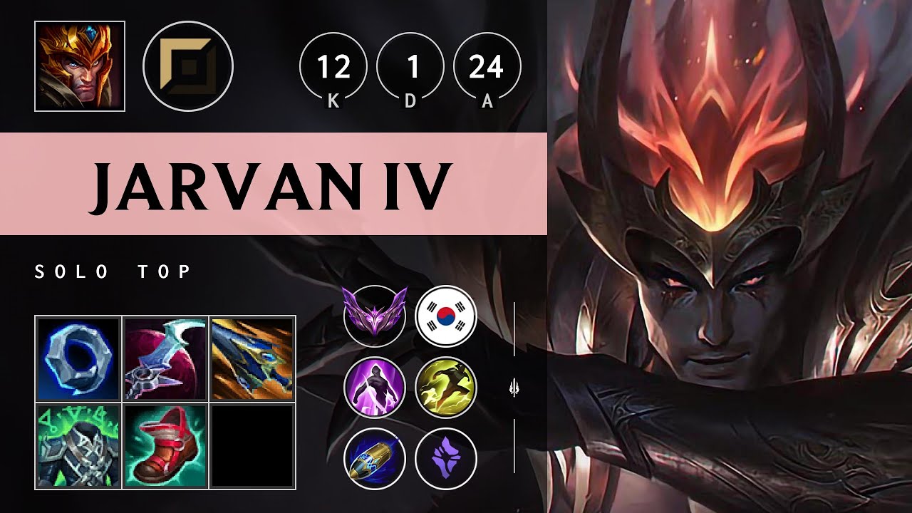 Jarvan IV Top vs Darius - KR Master Patch 25.S1.2