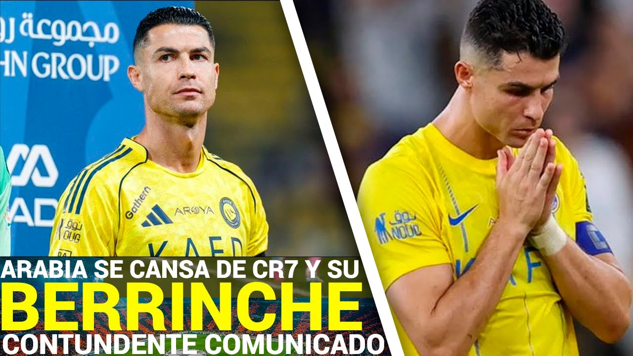 La LIGA de ARABIA se CANSA de los BERRINCHES de Cristiano Ronaldo y de su FALTA de PROFESIONALISMO