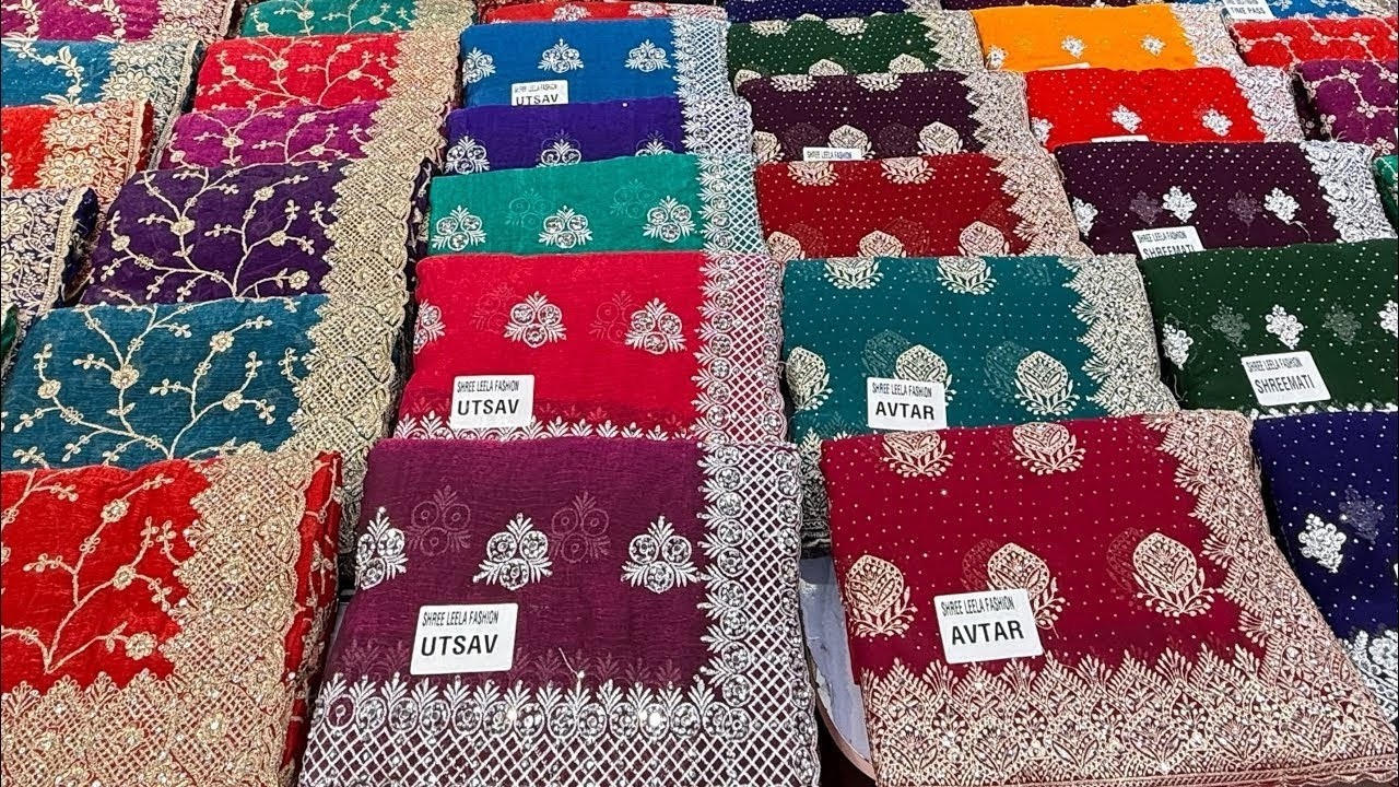 बॉलीवुड साड़ियों का असली खजाना | Saree Manufacturers in Surat | Surat Saree Wholesale Market #saree