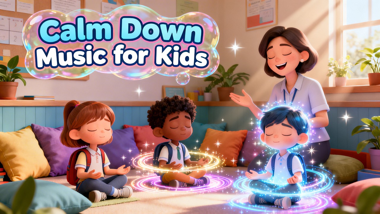 Calm Down Song Kids Actually Follow 🎵 Breathe In, Count, Relax — It Really Works 🧠✨ Mindfulness