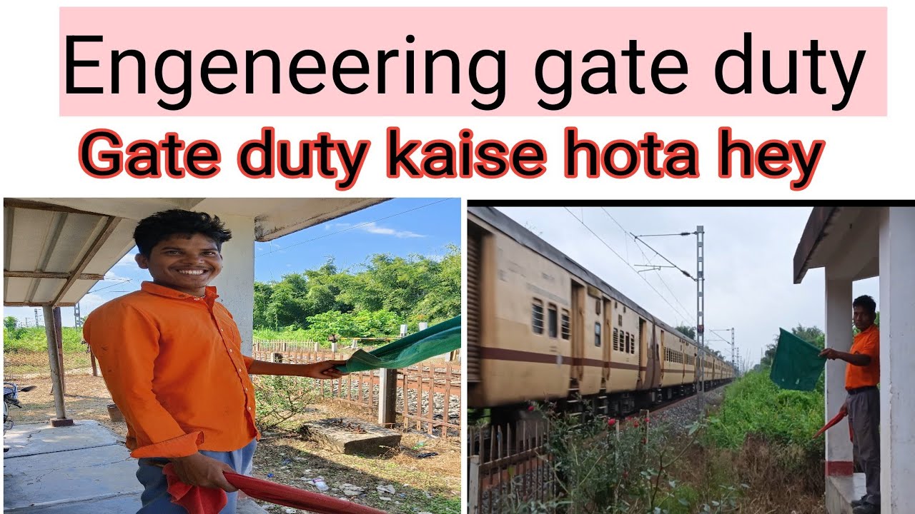 Engeneering gate.... Gate railway trackman work.. #Railway group d Nakachari 