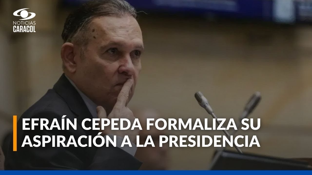 Efra&iacute;n Cepeda anuncia su candidatura presidencial por el Partido Conservador en Colombia