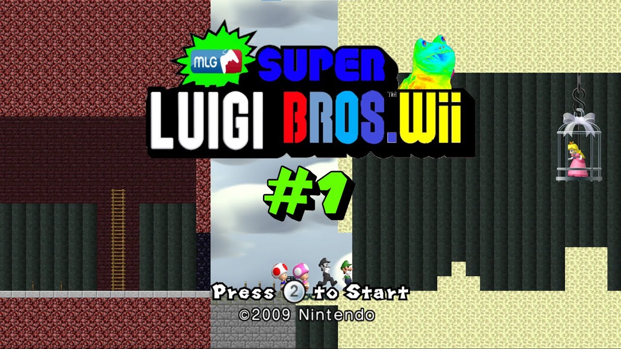 MLG Super Luigi Bros Wii 😎🎮 #1 Walkthrough