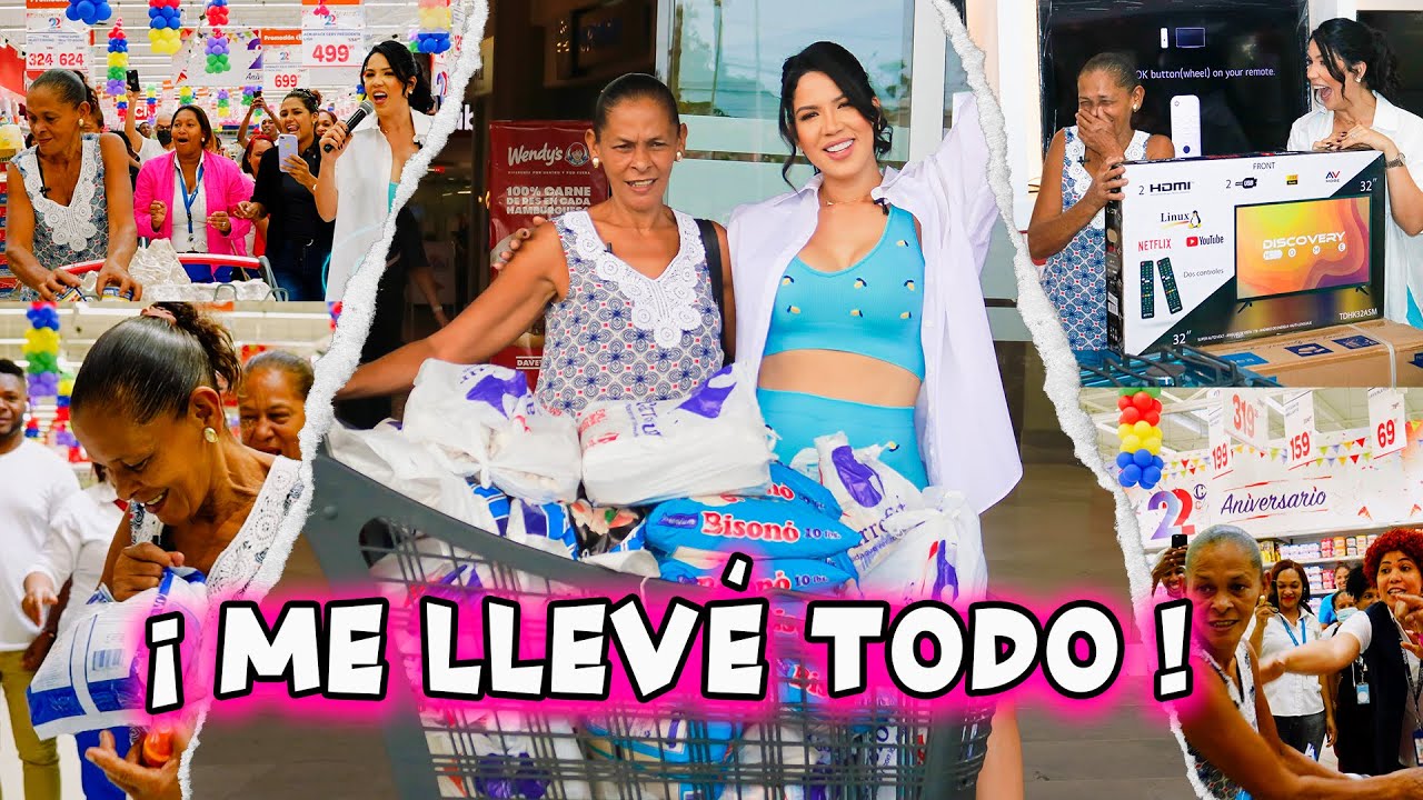 “TODO LO QUE PUEDA LLEVAR EN 2 MIN.🛒 #2 ( NO VAS A CREER TODO LO QUE COGIO 😱) - @YubelkisPeralta