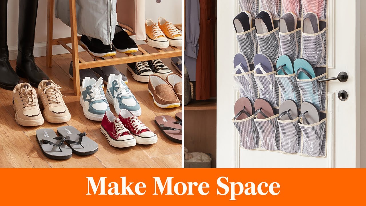 Door Hanging Organizer, Overdoor Storage Pockets for Closet Organization,Shoe Storage