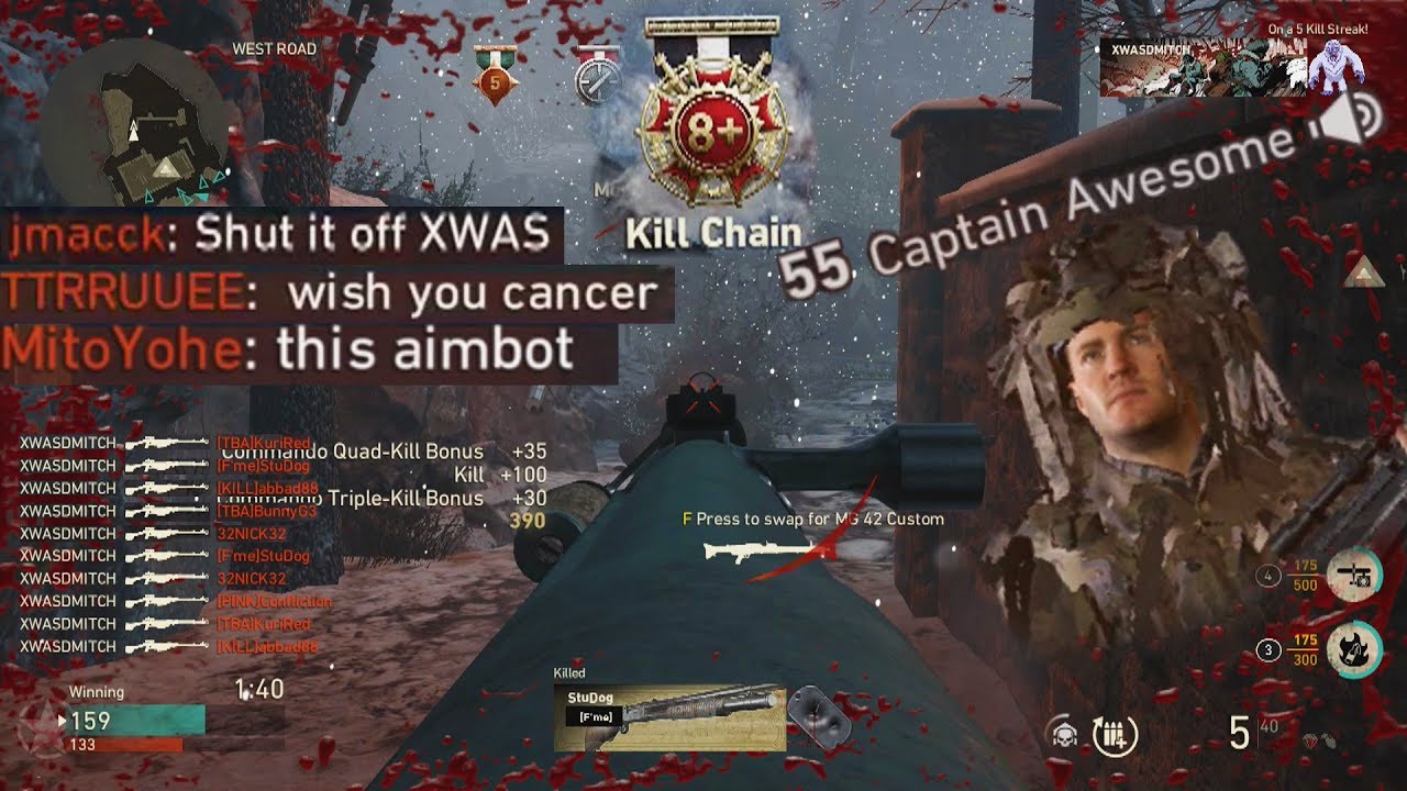 Ruining OLD MEN'S Day on Call of Duty! (COD WW2 Sniping)