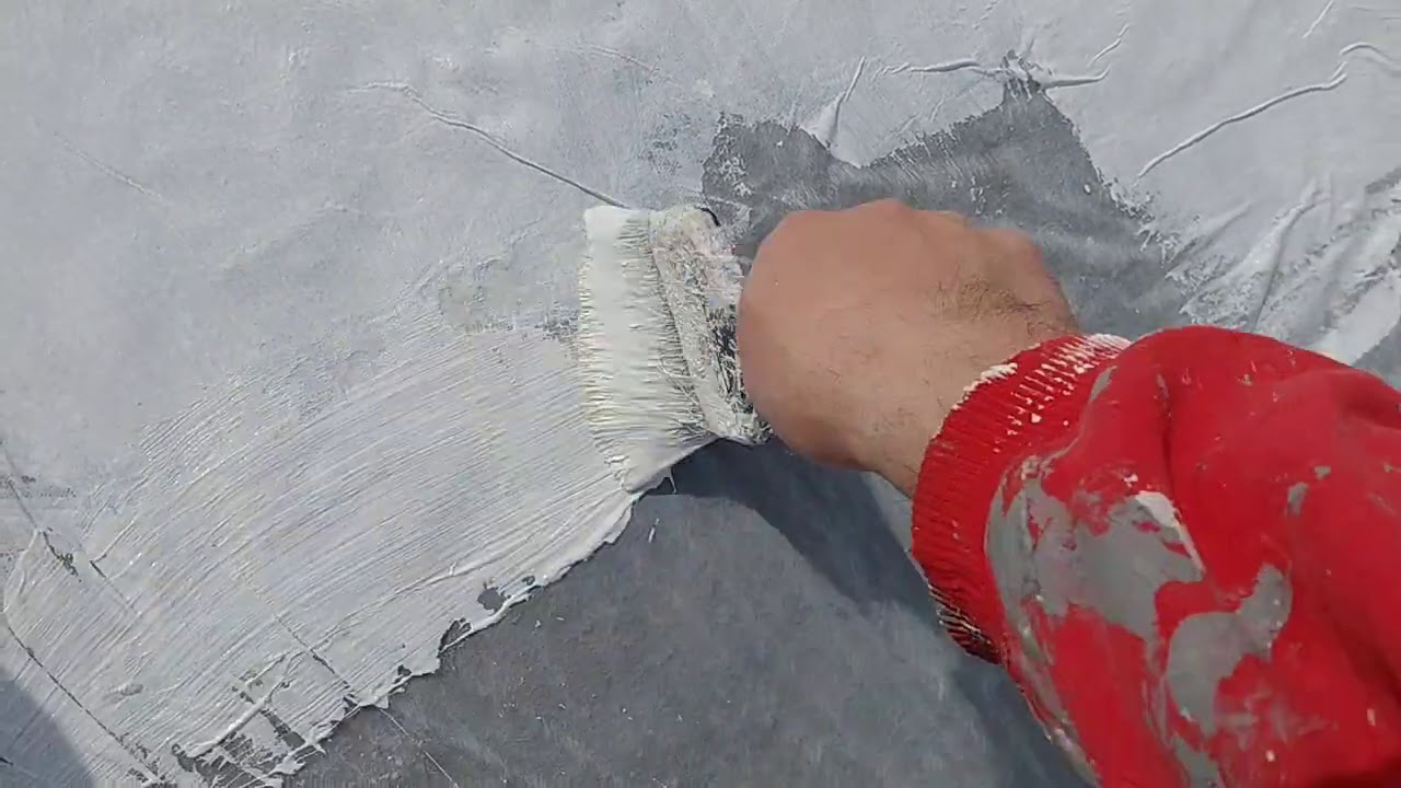COLOCACION MEMBRANA LIQUIDA CON TELA MANTA GEOTEXTIL PETRACRIN REPARACION MEMBRABA ALUMINIO TECHO