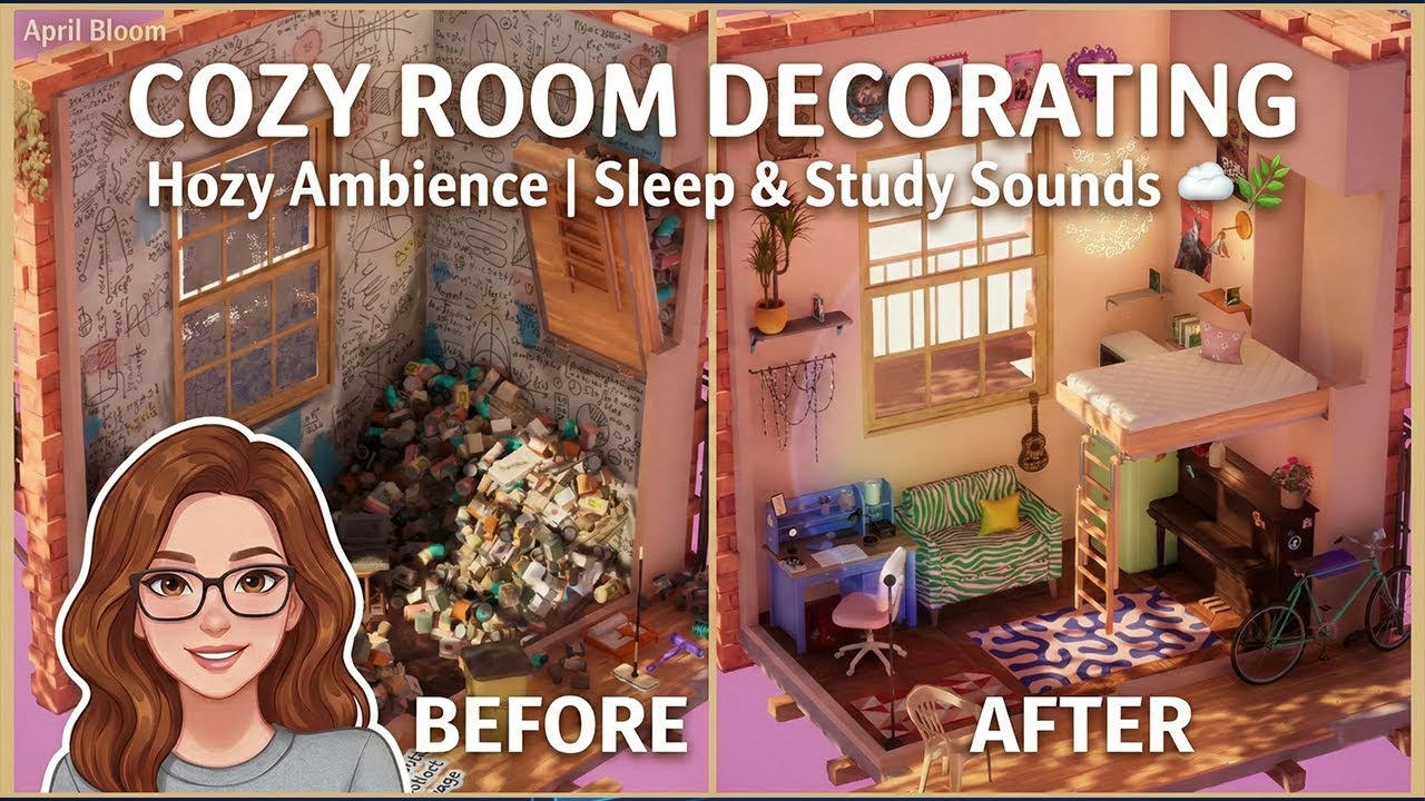Late Night Decorating Hozy Game Ambience - Cozy Room (Sounds for Sleep)