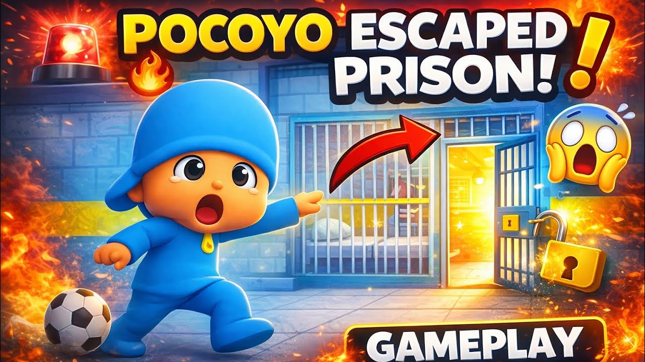 RUN FROM THIS PRISON RUNN! 😱 | Pocoyo Toys Prison Run Gameplay in Roblox