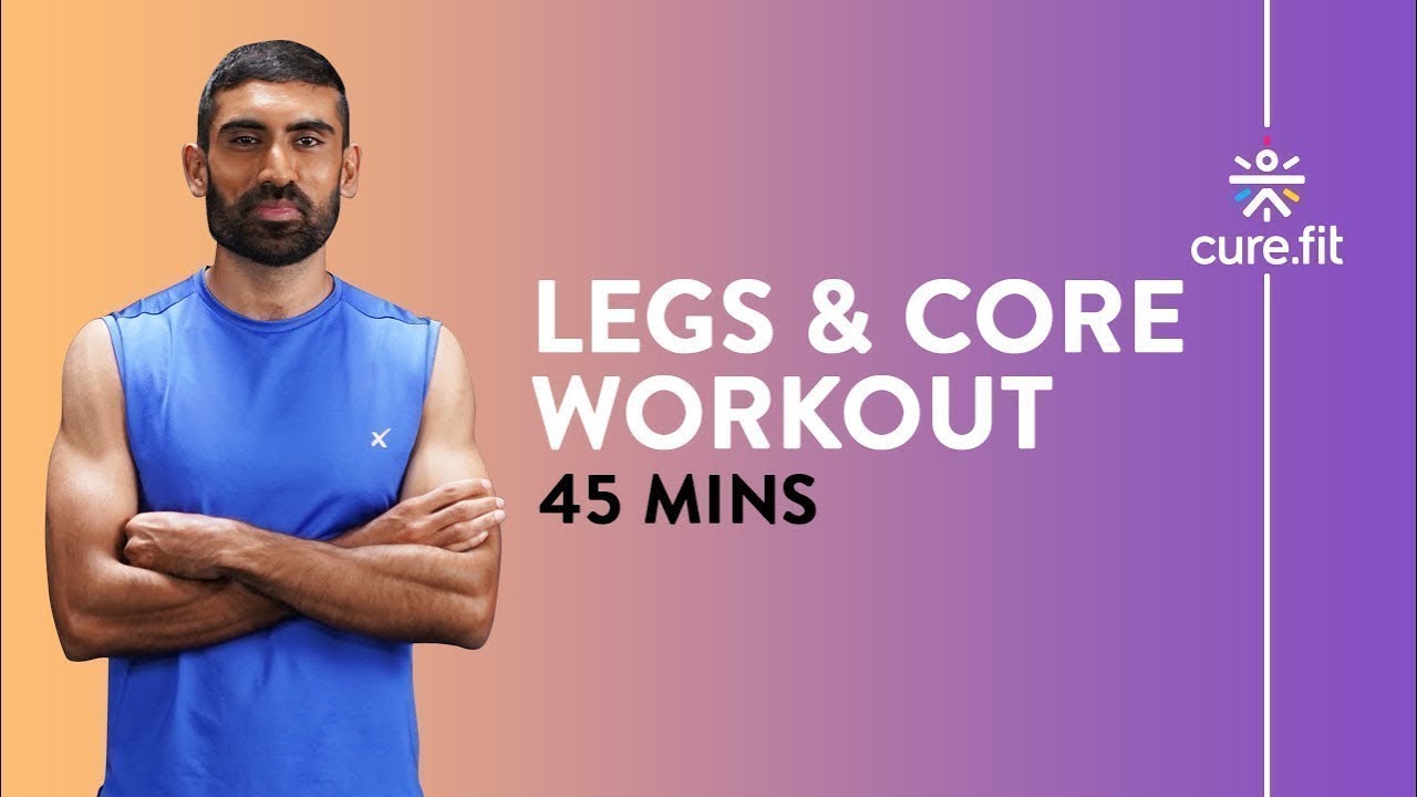 HRX Legs and Core Workout at Home | 45-Min No Equipment Routine | cult fit | @cult.official