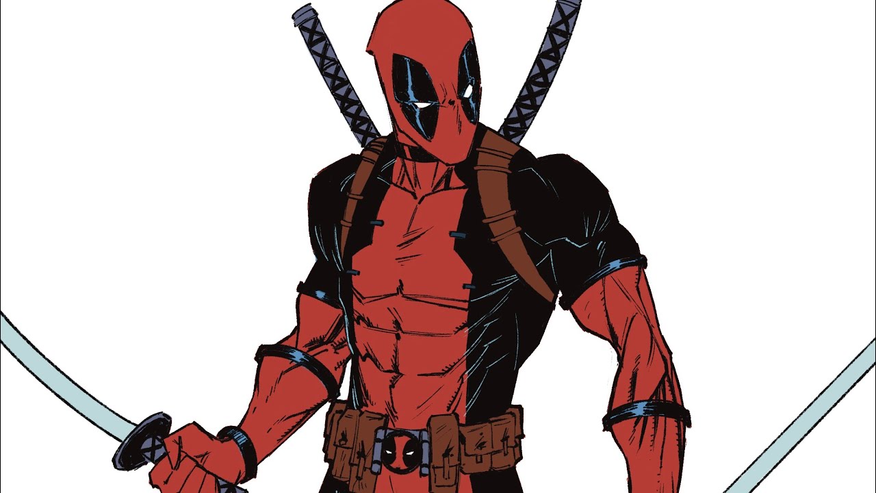 Deadpool Drawn in Procreate