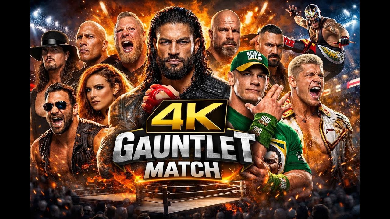 NONSTOP Action 🔥 WWE 2K25 | Vertical AI vs AI 4K 👑💥