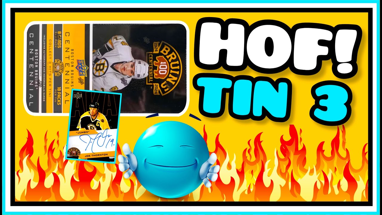 HOF!! 2023-24 Upper Deck Boston Bruins Centennial Hockey Hobby Tin #3 (2025)