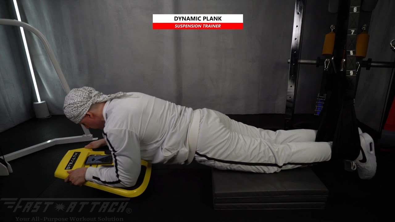 Suspension | Dynamic Plank | Stealth Core Trainer | Abs Straps | Fast-Attach All In 1 Fitness Strap
