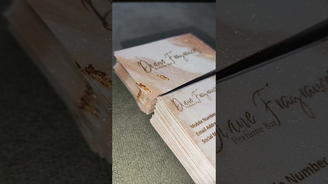 Glitter business cards #mistikprint #businesscards #glitter