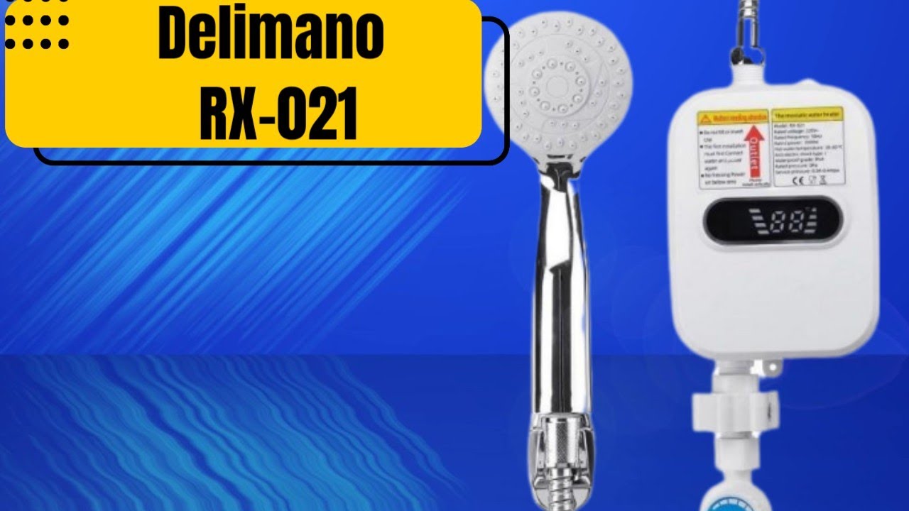 Проточный водонагреватель Delimano RX-021 с душем и экраном