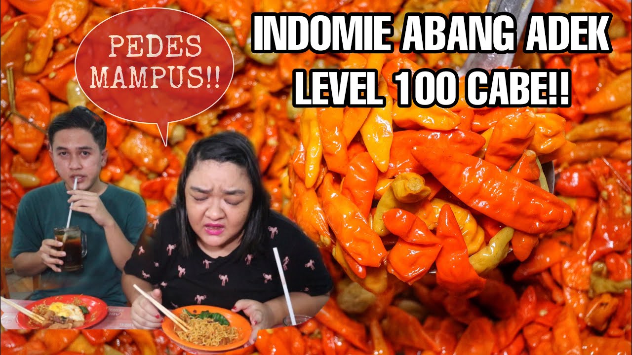EXTREME CHALLENGE!! INDOMIE ABANG ADEK PEDES MAMPUS LEVEL 100 CABE 🔥 ft. Jajan Beken