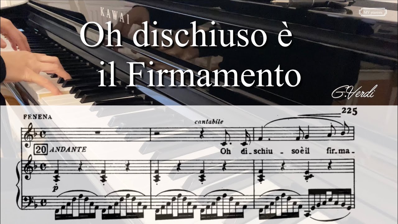 Oh dischiuso è il firmamento, Karaoke, Fenena, Nabucco, Mezzo soprano, G.Verdi