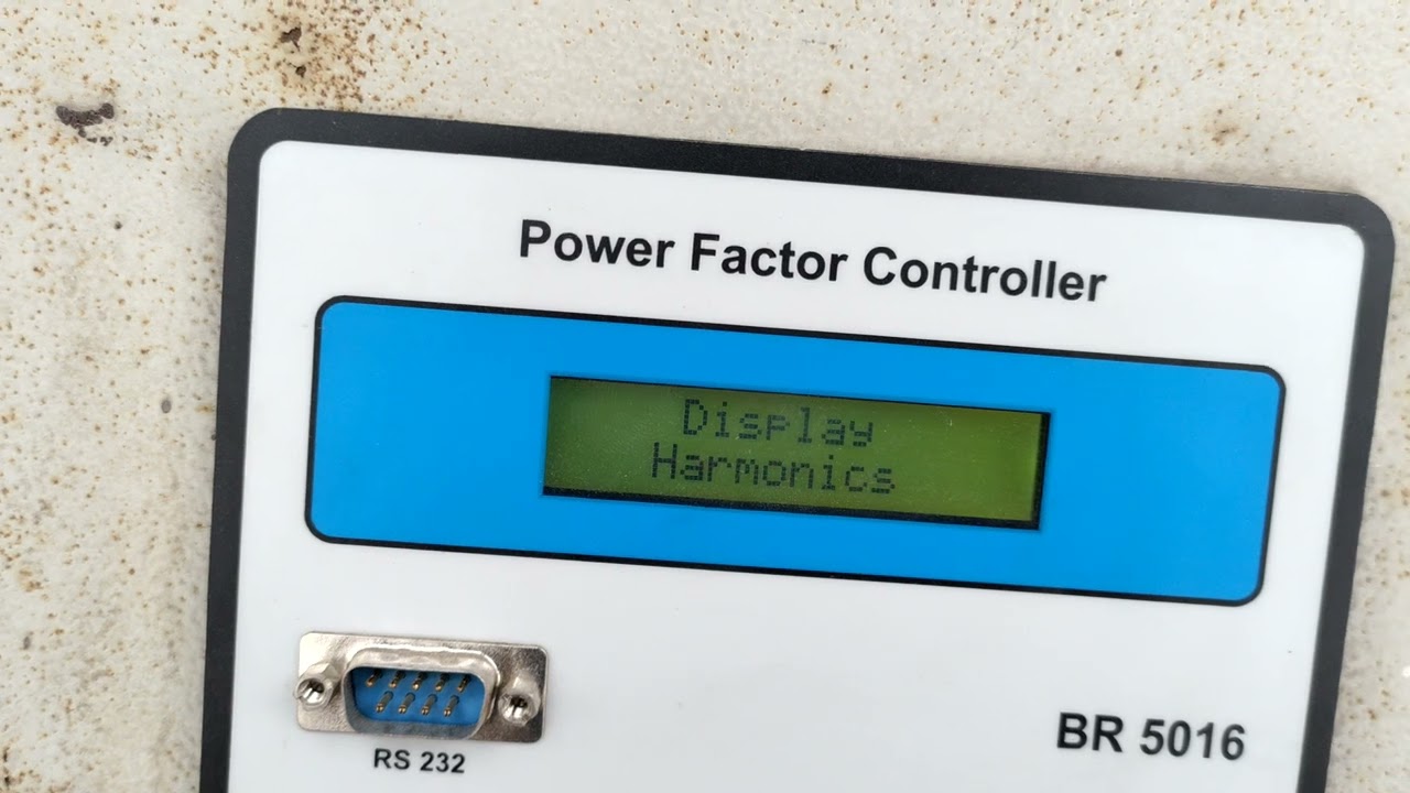 EPCOS BR5016 power factor controller parameter setting