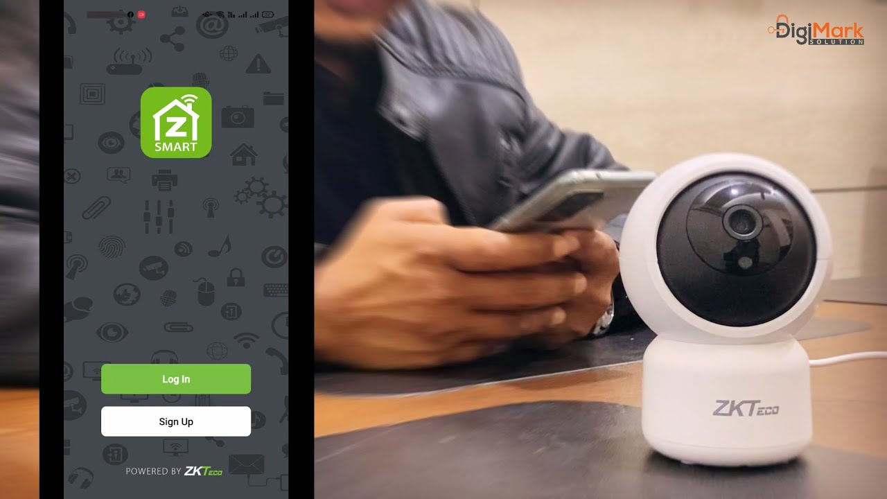 How to connect ZKTeco IOT Wi-Fi camera with ZSmart App | C2A / C2B / C3A | Digi-Mark Solution