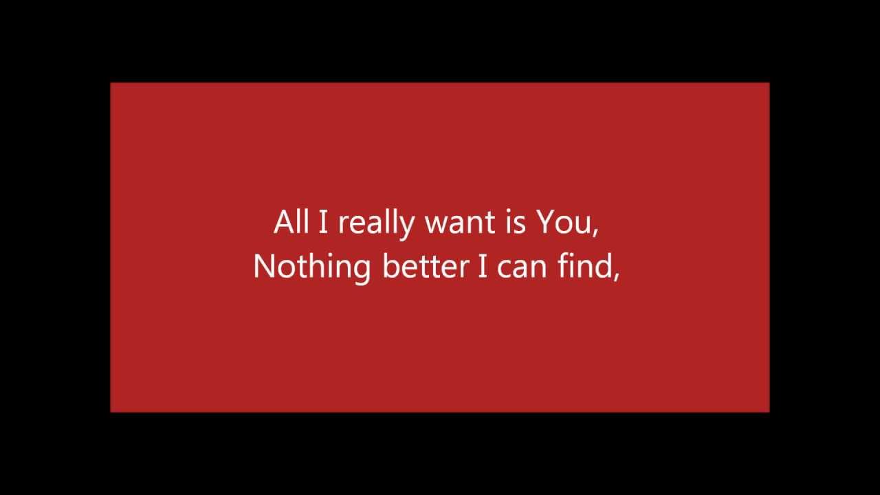 All I Really Want - Adam Cappa - Lyrics