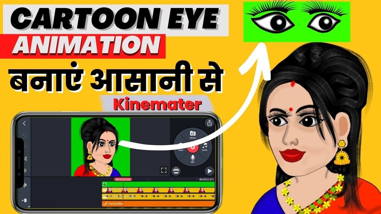 #Cartoon Character Eye Blinking Kaise kare।cartoon character ka eye animation kaise banaen